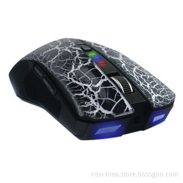 Gaming mouse, crackles surface finishing